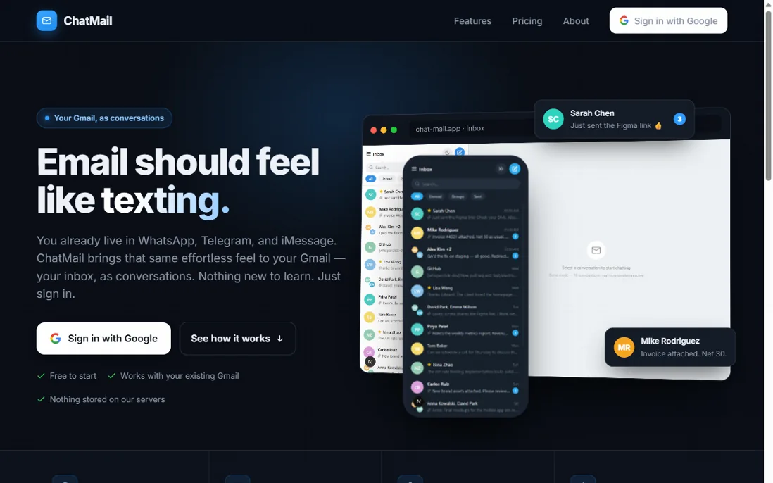 ChatMail website